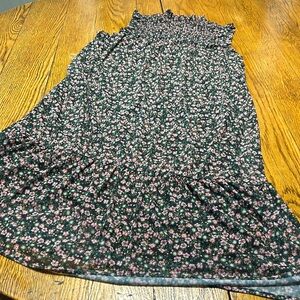 Maurice’s smocked ruffle dress. Floral, sleeveless, great condition, size Small